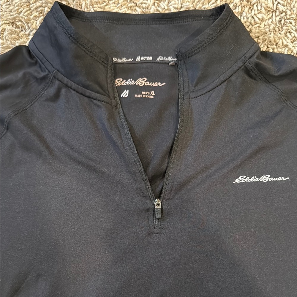 Eddie Bauer Men's Black Swim Shirt